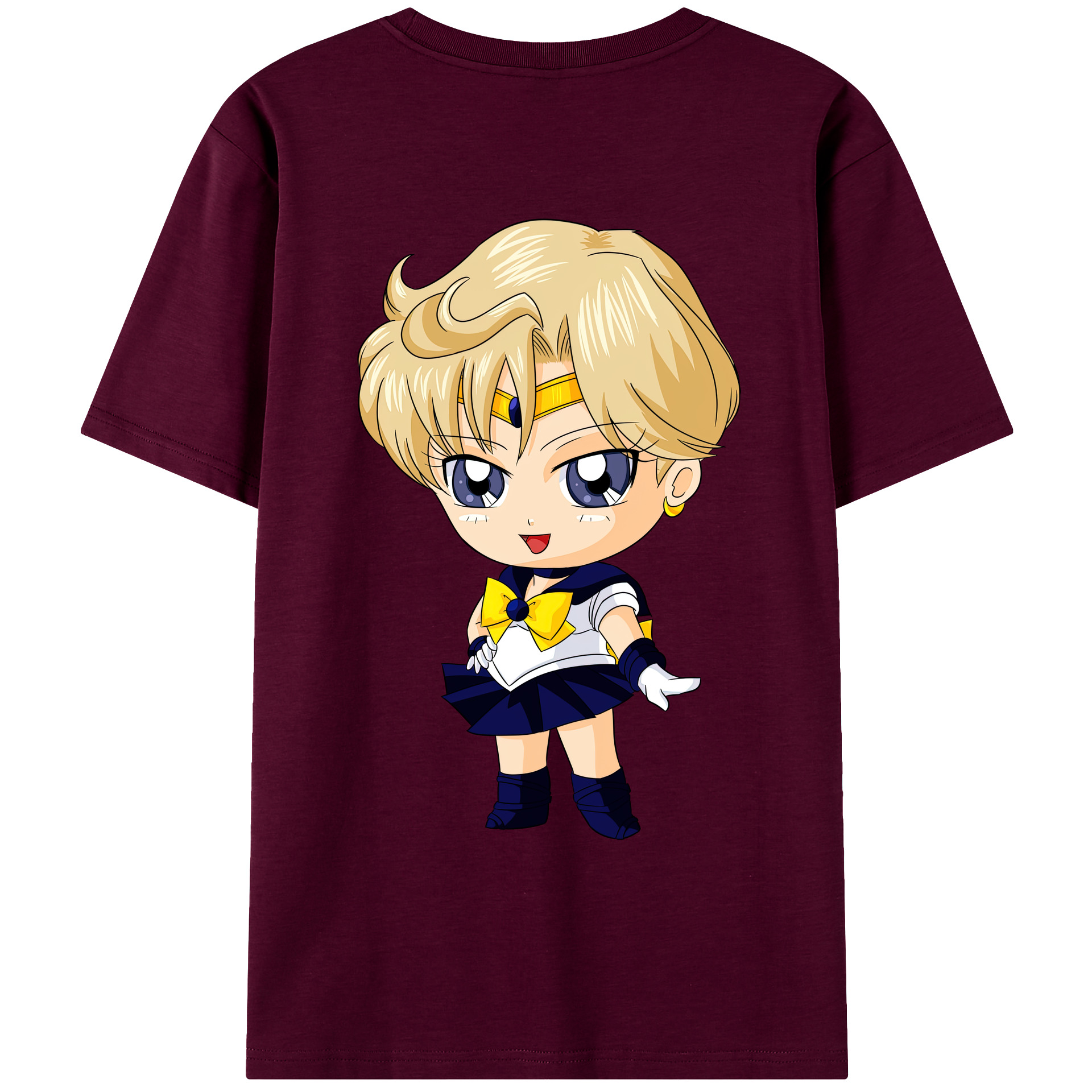 （画像用） 美少女戦士セーラームーン 天王はるか Sailor Moon Tenoh Haruka レディース半袖Tシャツ(バックプリント)